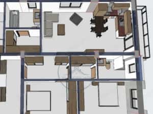 Apartament 3 camere / 2 bai / etaj 2 / parcare + boxa / ZONA CETATII — miniatura 7