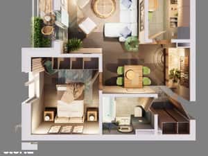 Apartamente noi 2 camere - Faza 3 Romanescu Park Residence — miniatura 2