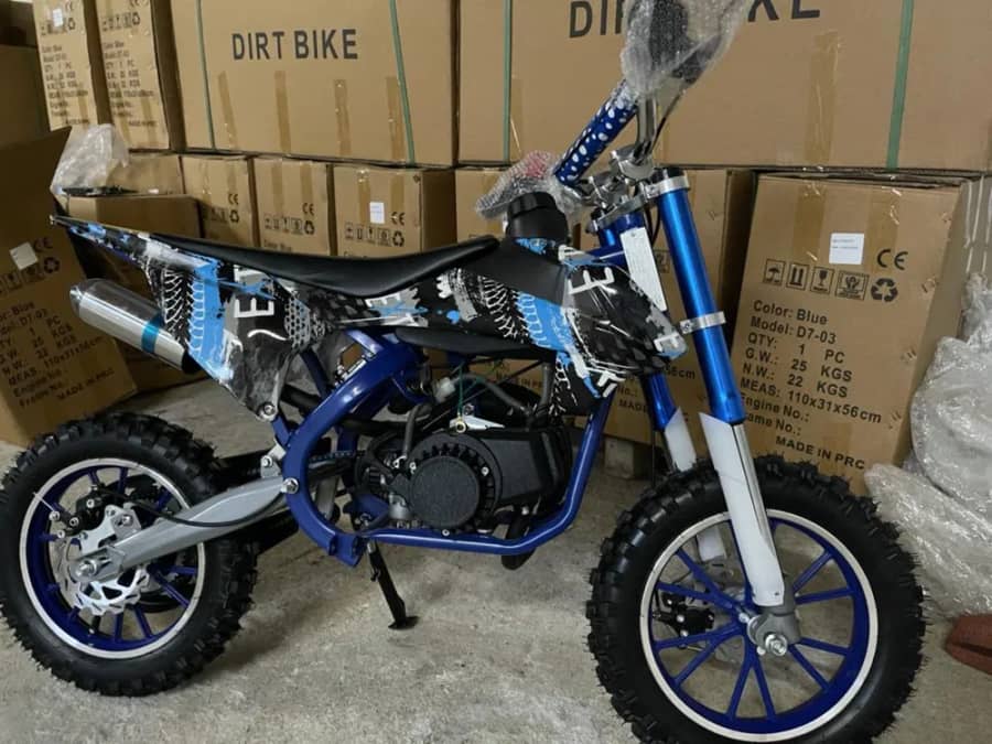 Motocicleta copii MotoCross NOU RATE TBI BANI 10 Inch 49cc mini Motor NOI Sigilate — fotografie 1 din 10