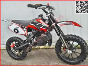 Motocicleta copii MotoCross NOU RATE TBI BANI 10 Inch 49cc mini Motor NOI Sigilate — miniatura 2