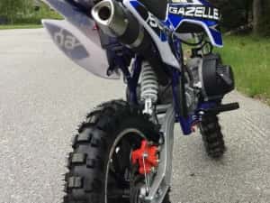Motocicleta copii MotoCross NOU RATE TBI BANI 10 Inch 49cc mini Motor NOI Sigilate — miniatura 3