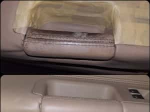 Vopsire Cotiera Piele Usa Reconditionare prin Vopsit Maner Interior — miniatura 2