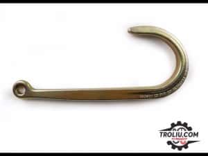 Carlig J universal 15” platforma tractari / recuperari auto / troliu — miniatura 5