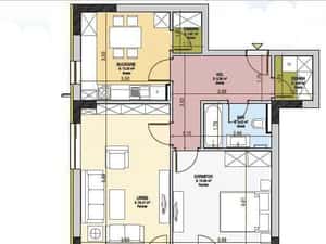Inchiriez apartament 2 camere Urban Residence (Tractorul) — miniatura 3