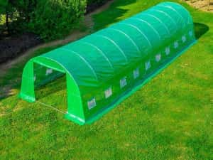 Solar de grădină 10x3x2.5m, polietilenă 240 g/m2, rezistentă la UV, țeavă 26 * 1.2mm — miniatura 3