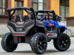 Masinuta electrica 4x4, pt 2-4 ani, CAPE-X, 100W, 12V, scaun tapitat — miniatura 3