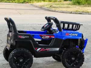 Masinuta electrica 4x4, pt 2-4 ani, CAPE-X, 100W, 12V, scaun tapitat — miniatura 4