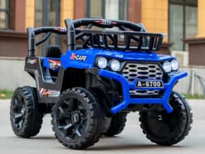Masinuta electrica 4x4, pt 2-4 ani, CAPE-X, 100W, 12V, scaun tapitat — miniatura 9