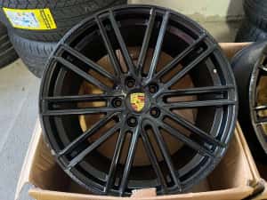 Jante Porsche 21 R21Panamera porsche cayenne jante porsche in doua latimi gloss black — miniatura 3