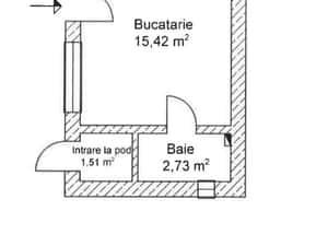 Exclusivitate! Ap. 1 cam. la curte comuna, teren in proprietate — miniatura 6