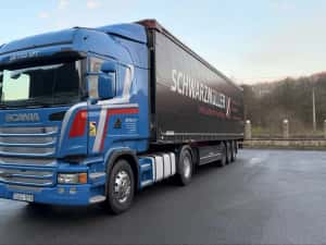 Scania R490 euro6, Semiremorca prelata Schwarzmuller — miniatura 9