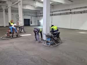 Beton Elicopterizat cu cuart, turnare ciment finisat cu Elicopter si quarț