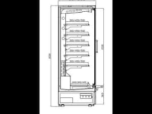 Vitrina Frigorifica Supermarket, Dortmund Lite PI, 2.57m, -1 +4C, Agregat Intern - NOU — miniatura 7