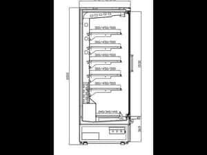 Vitrina Frigorifica Supermarket, Dortmund Lite PI, 2.57m, -1 +4C, Agregat Intern - NOU — miniatura 10