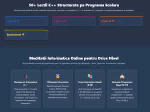 Meditații Informatică Online C++ Lecții-Programa Școlară + Profesor AI — miniatura 3