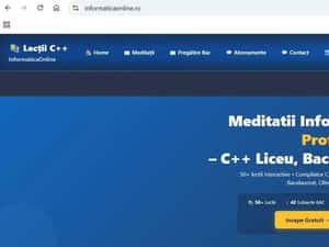 Meditații Informatică Online C++ Lecții-Programa Școlară + Profesor AI — miniatura 10