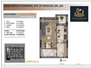 Ansamblu rezidențial|2 camere decomandat|Popești-Leordeni  0% comision — miniatura 5