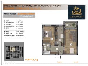 Ansamblu rezidențial|2 camere decomandat|Popești-Leordeni  0% comision — miniatura 6
