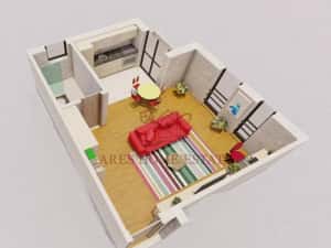 Apartamente tip studio cu incalzire in pardoseala | 1 loc de parcare — miniatura 7