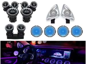 Set Grile Ventilație, Tweetere 4D si Capace Boxe Mercedes E-Class W213