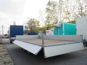 Remorci profesionale noi,universale 2 axe ,cu frana 750-3500 kg — miniatura 7