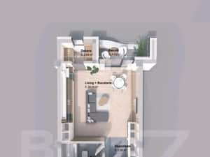 Apartament 1 camera, 42.64 mp, zona Pacurari - Rediu — miniatura 3