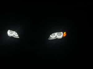 Kit inele Angel Eyes LED COTTON pentru BMW E46 far cu lupa sau fara — miniatura 2