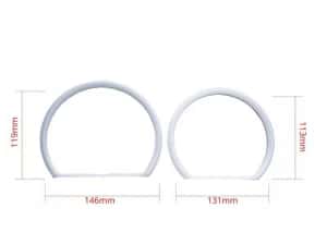 Kit inele Angel Eyes LED COTTON pentru BMW E46 far cu lupa sau fara — miniatura 6