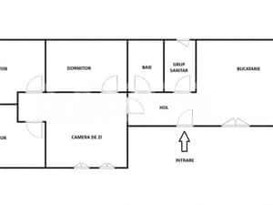 Apartament 89 mpu 4 camere 2 bai loc parcare si pivnita central Sibiu — miniatura 6
