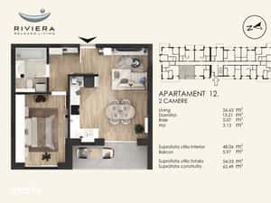 Apartament 2 camere - RIVIERA Oradea — miniatura 4