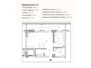 Studio 52.79 mp intr-un ansamblu cu 0% Comision la Achizitie — miniatura 3