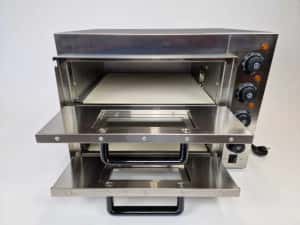 Cuptor Electric Dublu pentru Pizza 40 x 40 cm Otel Inoxidabil — miniatura 4