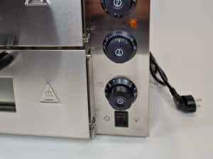 Cuptor Electric Dublu pentru Pizza 40 x 40 cm Otel Inoxidabil — miniatura 7