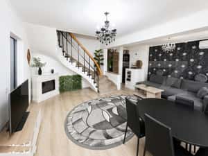 Apartament cu scara interioara, 100 mp, 5 camere, 2 bai, Cetate — miniatura 1