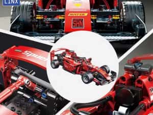 Joc constructii tip Lego technic  F1 Ferrari 455 piese TOYLINX — miniatura 2
