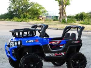 Masinuta electrica 4x4, 2-4 ani,CAPE-X, 100W,12V, scaun tapitat NOU — miniatura 3