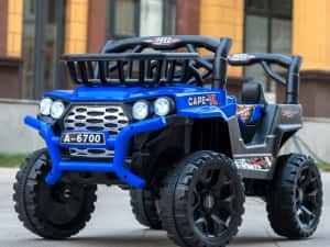 Masinuta electrica 4x4, 2-4 ani,CAPE-X, 100W,12V, scaun tapitat NOU — miniatura 9