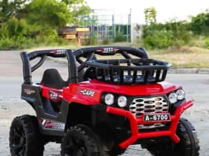 Masinuta electrica 4x4, 2-4 ani,CAPE-X, 100W,12V, scaun tapitat NOU — miniatura 10