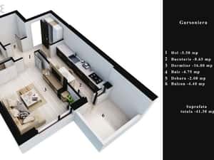Garsoniera, 41 mp, Dream Residence, Cartierul nou Rahova — miniatura 1