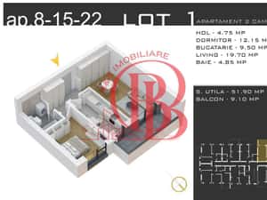 Apartament 2 Camere-Discount 50% Loc Parcare Pallady