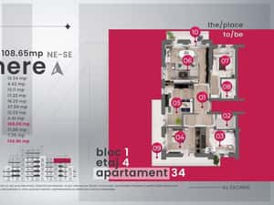 4 camere / etaj 4/ 136mp utili / Valletta Towers / Craiova — miniatura 3