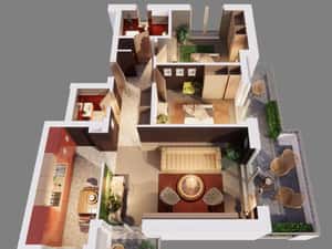 Apartament 3 camere Faza 3 Romanescu Park Residence — miniatura 3