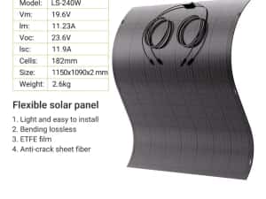 Panou solar flexibil 2 X 240W — miniatura 2