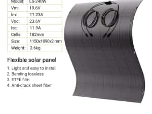Panou solar flexibil 2 X 240W — miniatura 9