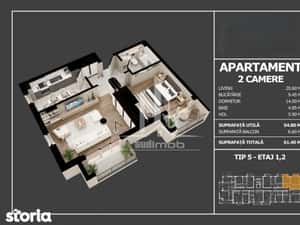 Parc Laurentiu Raiciu apartament 2 camere decomandat — miniatura 4