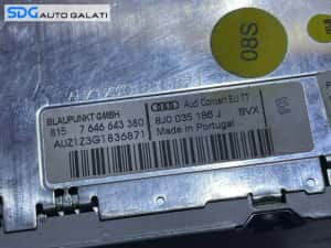 Radio CD Player Audi Concert Fara Safe Code Audi TT MK 2 8J 2006 - 2014 Cod 8J0035186J — miniatura 7