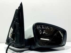 Oglinda dreapta Skoda Fabia 3 6V1857408F culoare alba - lf9f Break