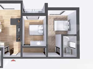 Apartament 3 camere, 71 mp, decomandat - Zona 22 Decembrie 1989 — miniatura 3