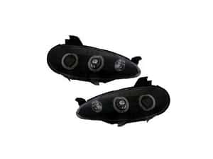 Set faruri Mazda Mx-5 (Nb), 2001-03.2005, stanga+dreapta, Tuning, Fata, tip bec H1+H1; manual; negru, transparent; tuning; Omologare: SAE, — miniatura 3