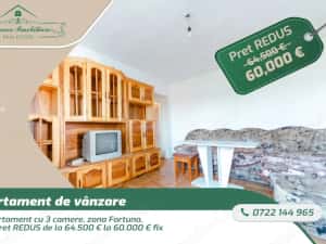 Apartament cu 3 camere, zona Fortuna, Arad